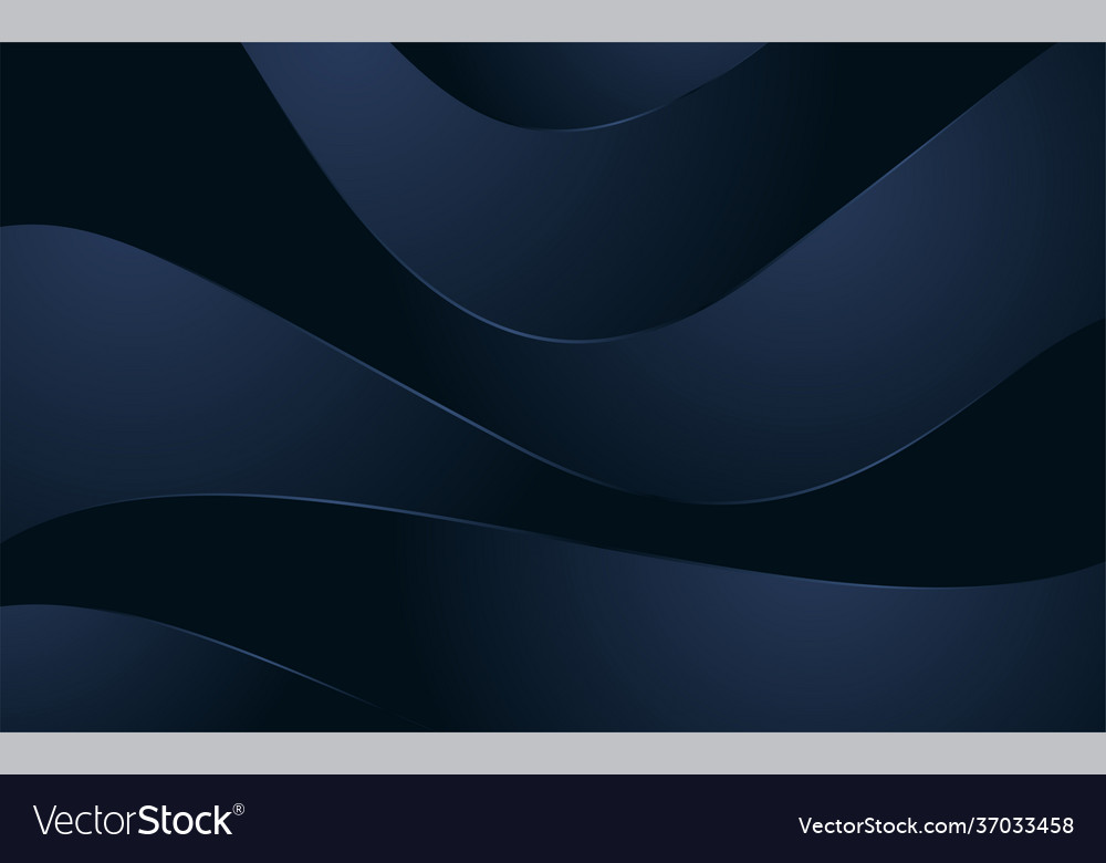 Modern dynamic wave lines navy background design