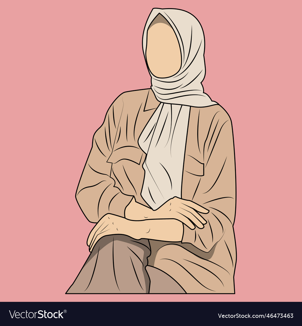 Hijab Cartoon Vector Art, Icons, and Graphics for Free Download