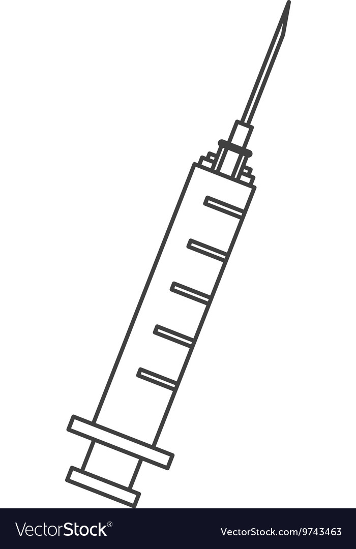 Clear syringe icon