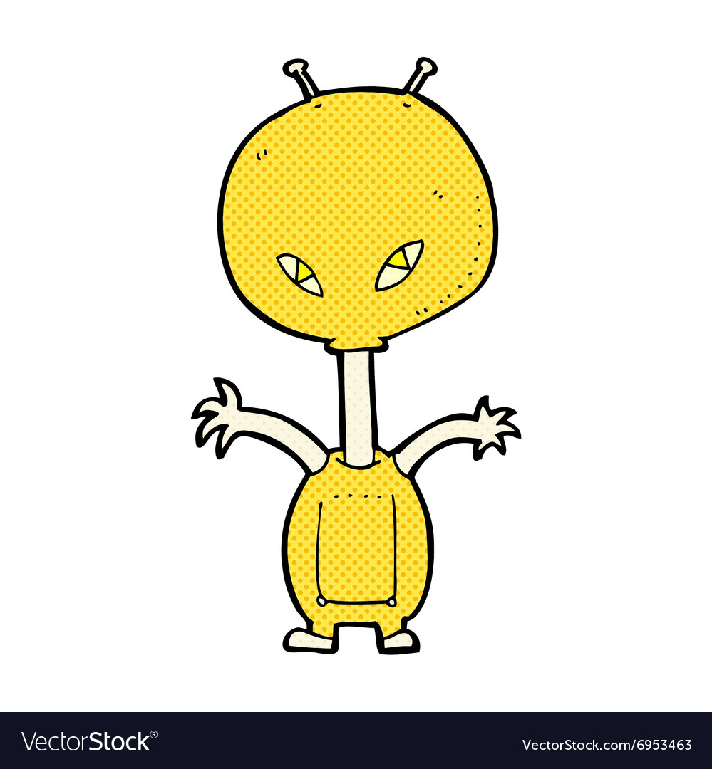 Comic Cartoon Raum Alien