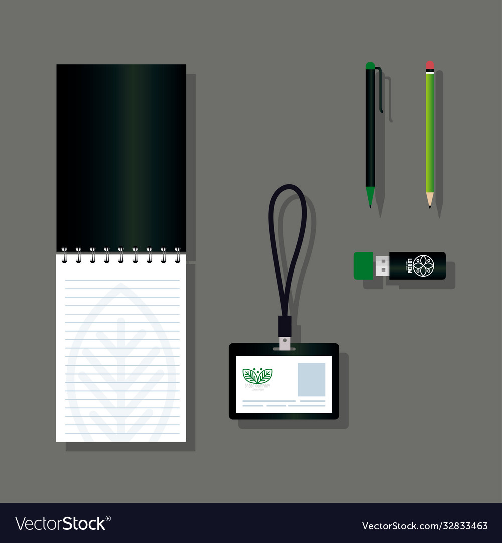 Corporate identity brand mockup set business