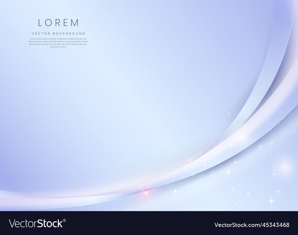 Abstract elegant light blue curved shape line