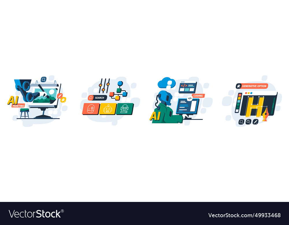 Ai Generative Fill Abstract Machine Learning Art Vector Image Ai Generative Fill Abstract Machine Learning Art Vector Image