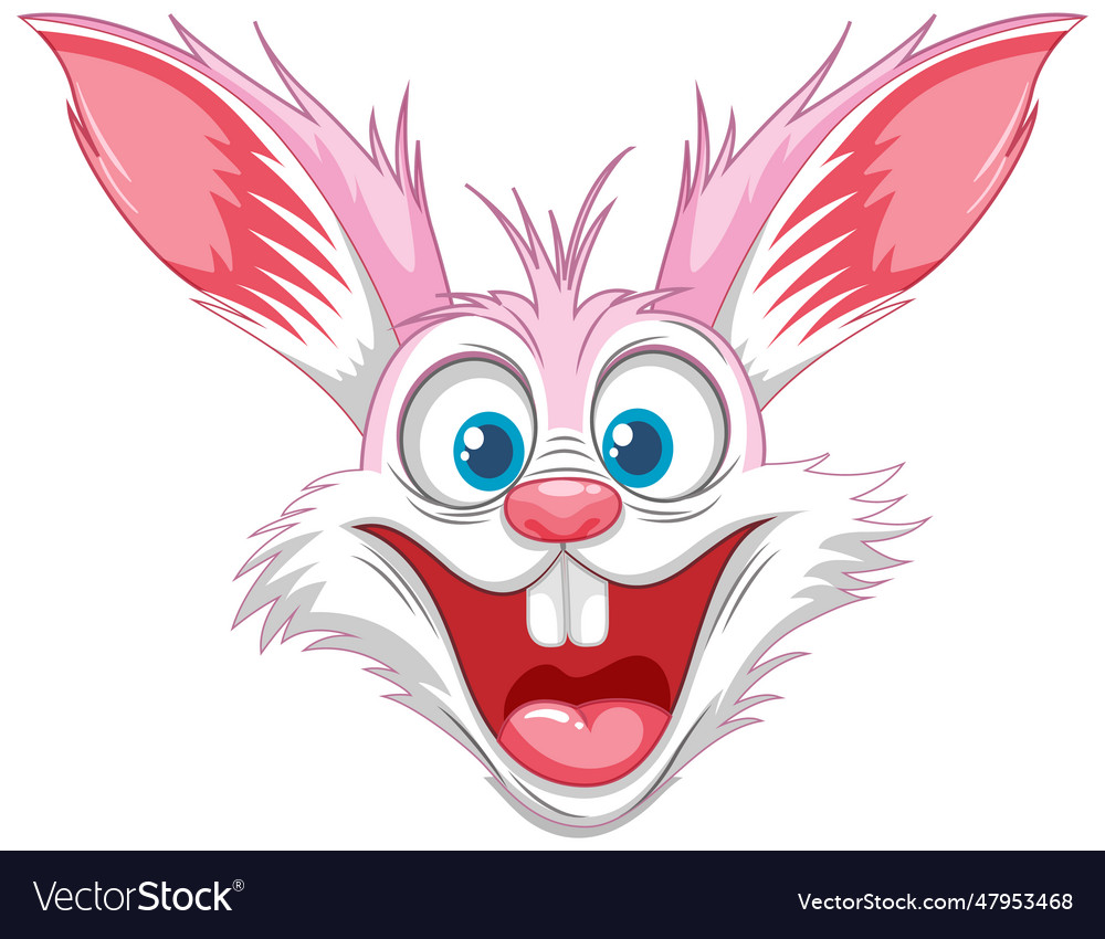 Crazy rabbit cartoon freak out