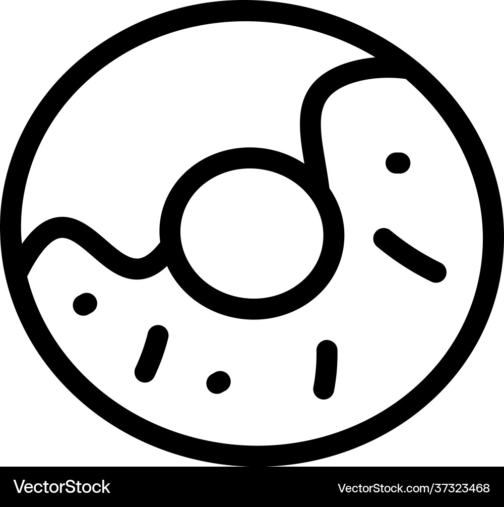 Doughnut Royalty Free Vector Image - VectorStock