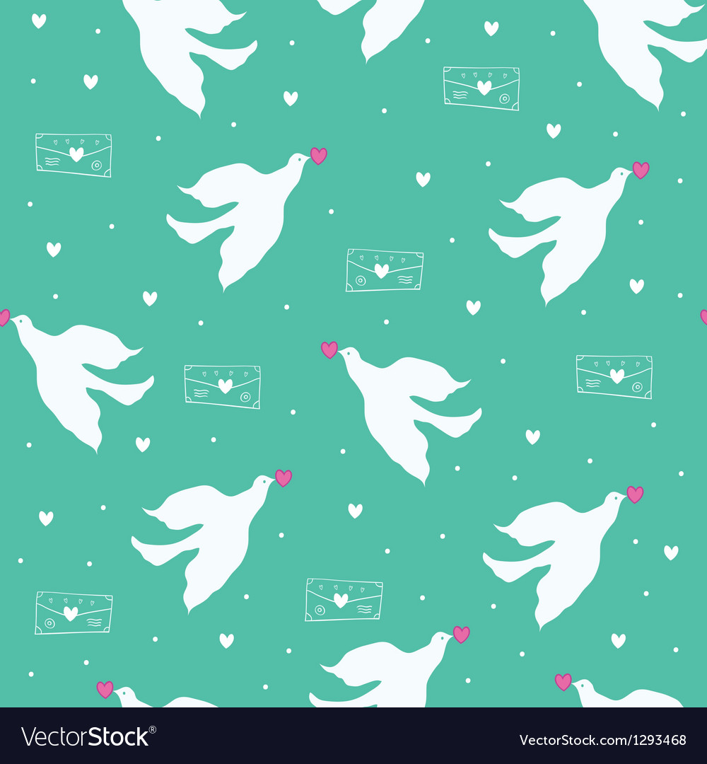 Dove and letter Royalty Free Vector Image - VectorStock