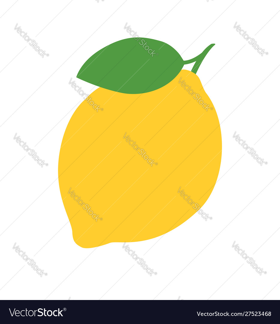 Lemon icon isolated on white