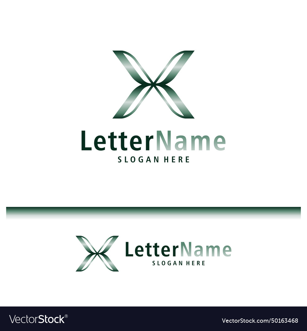 Modern letter x logo design creative