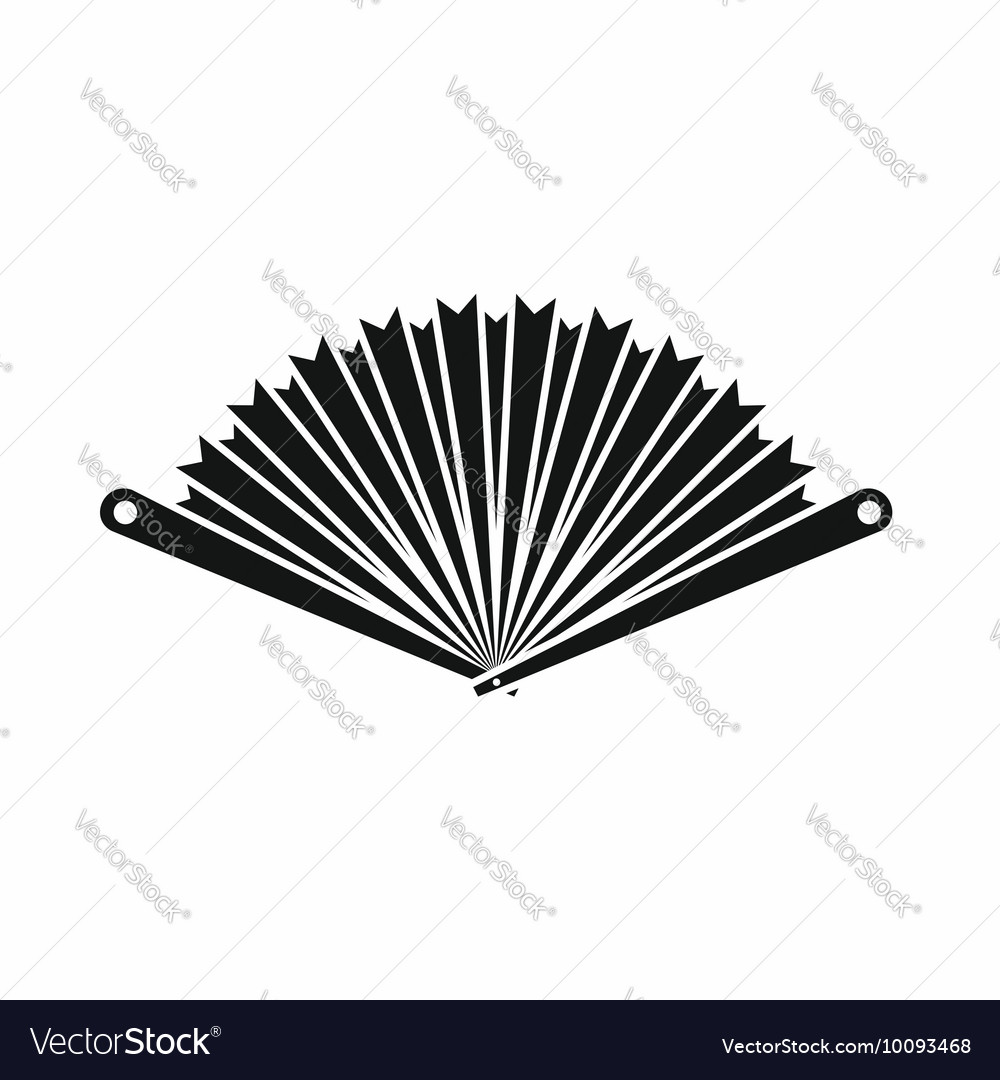 opened oriental fan icon