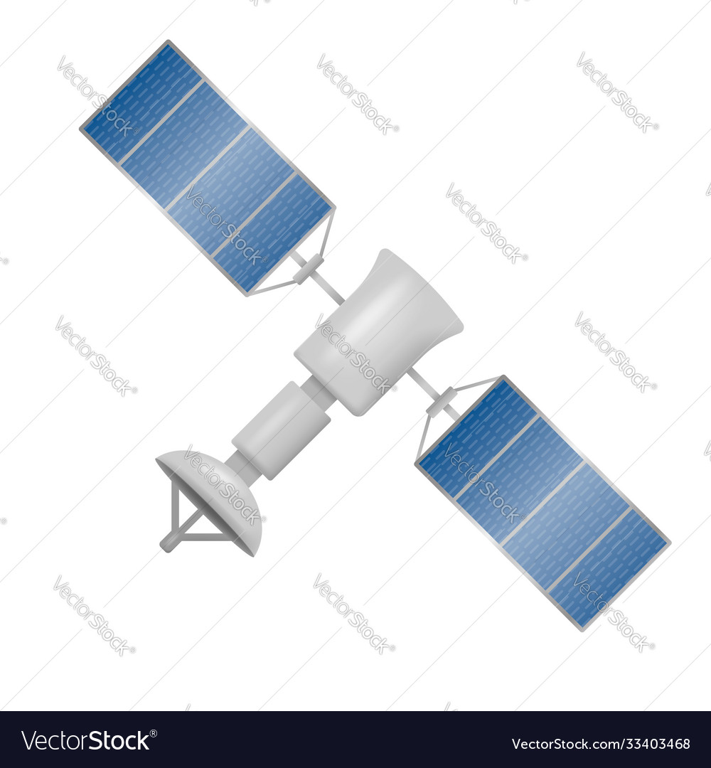 Satellite isolated on white background Royalty Free Vector