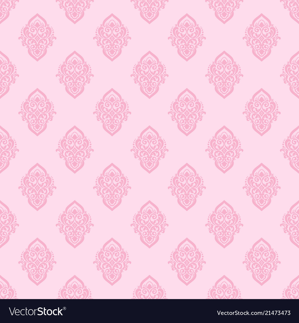 Damask seamless pattern background Royalty Free Vector Image