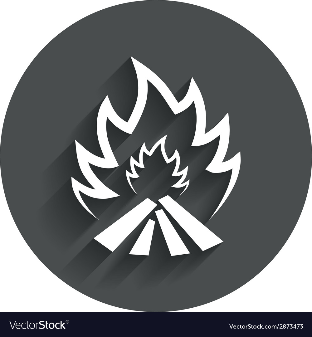 Fire Flame Sign Icon Heat Symbol Royalty Free Vector Image