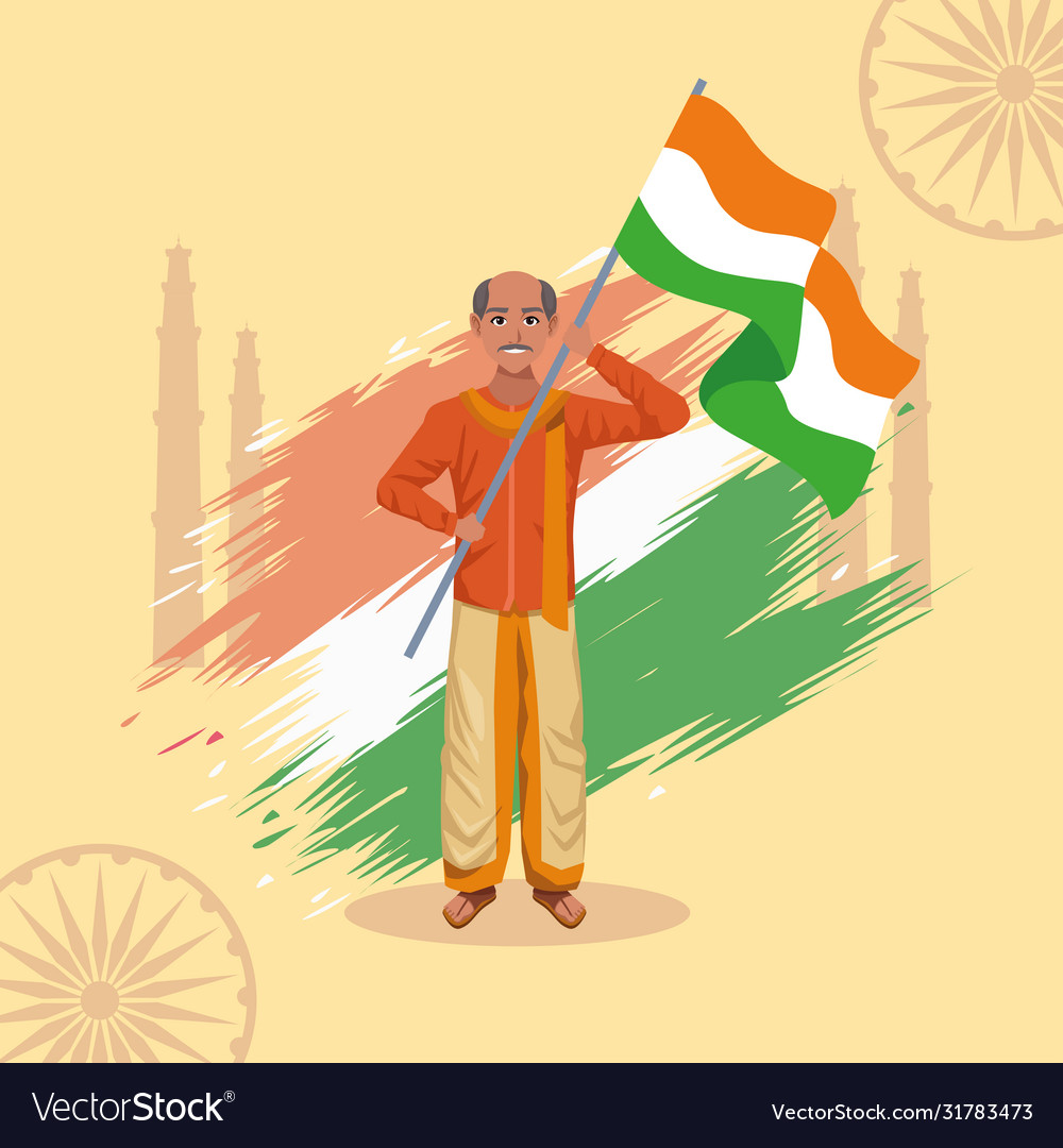 India happy independence day celebration card Vector Image