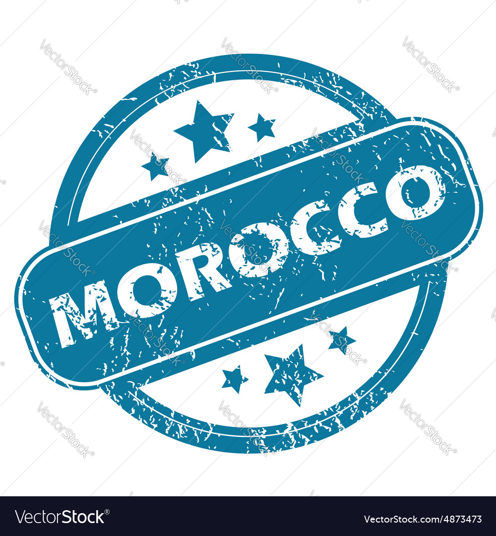 Morocco round stamp Royalty Free Vector Image - VectorStock