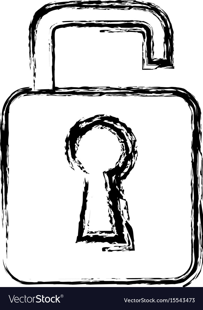 Safe secure padlock icon Royalty Free Vector Image