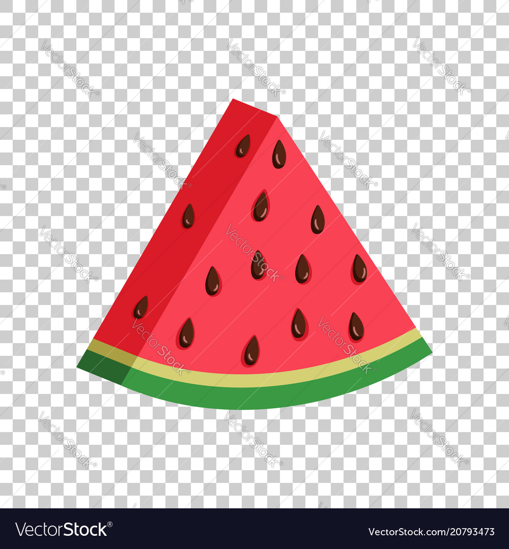 Watermelon sign icon realistic 3d ripe fruit