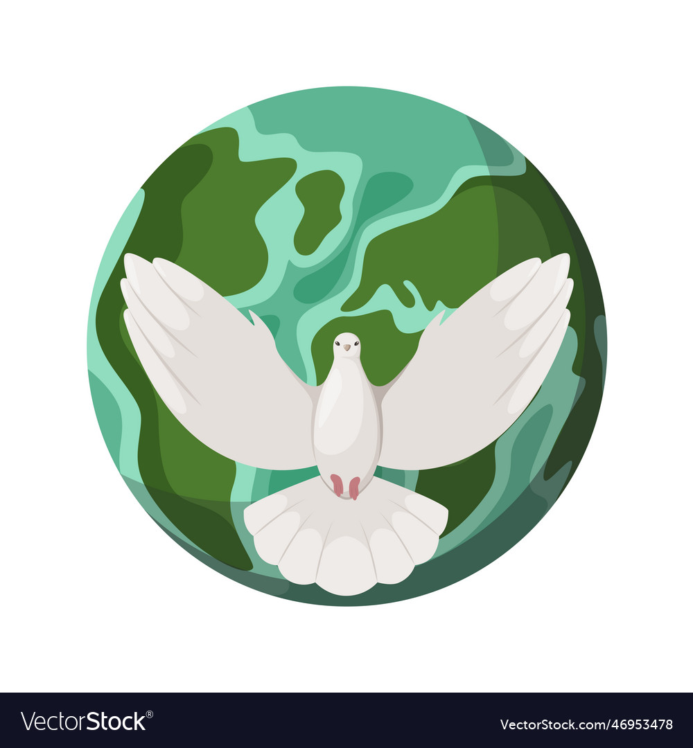 A dove of peace Royalty Free Vector Image - VectorStock