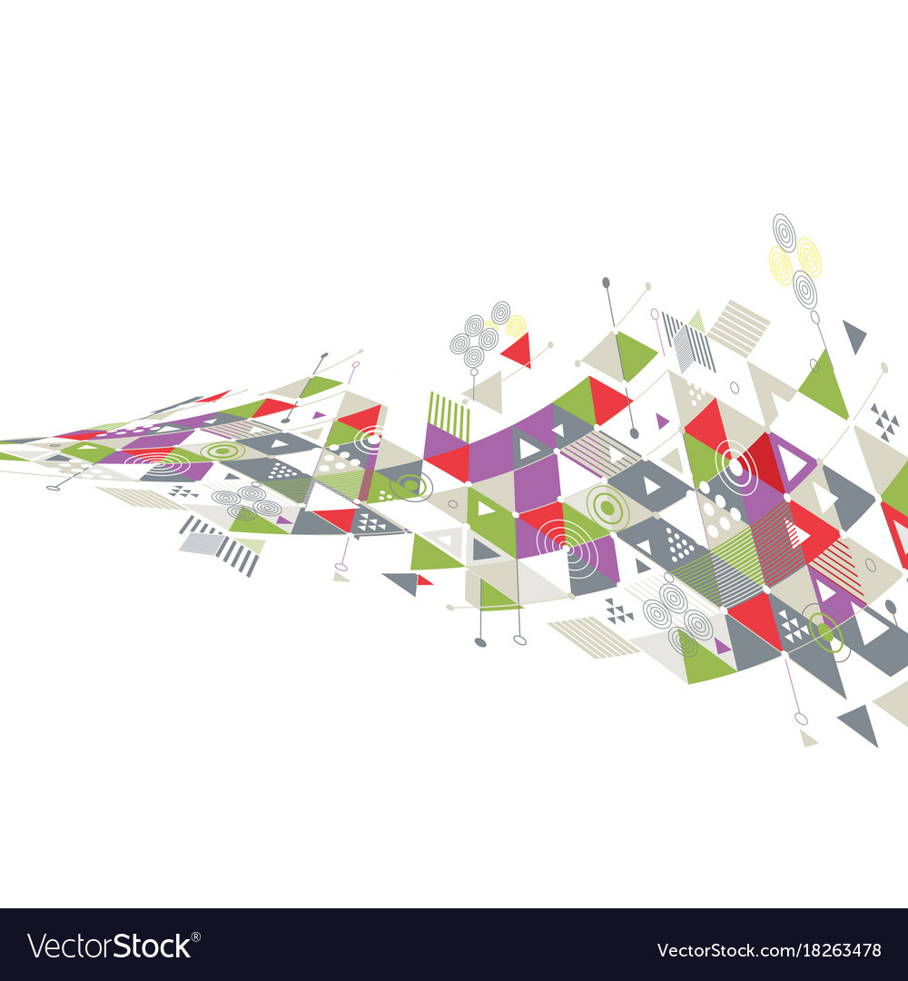 Abstract creative geometrical with mix geometric Vector Image