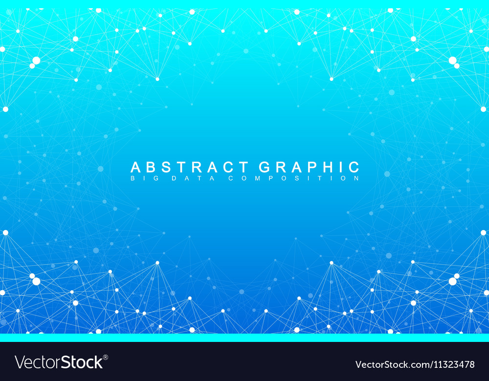 Big data complex Graphic abstract background Vector Image