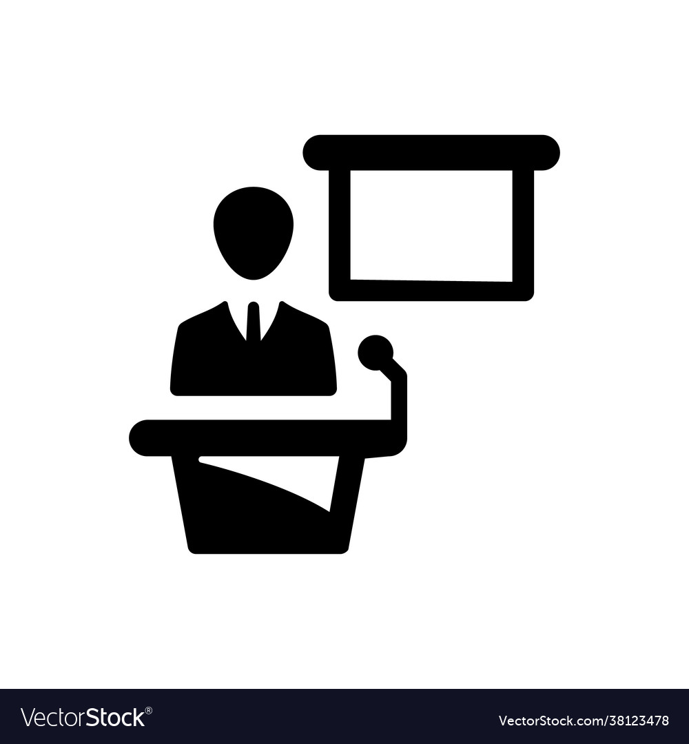 Lecture icon eps file Royalty Free Vector Image