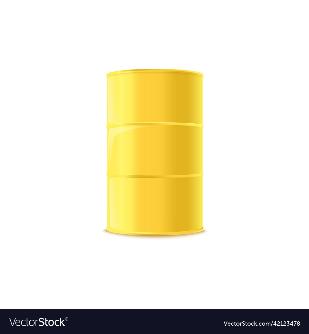 Metal cylinder barrel mockup realistic