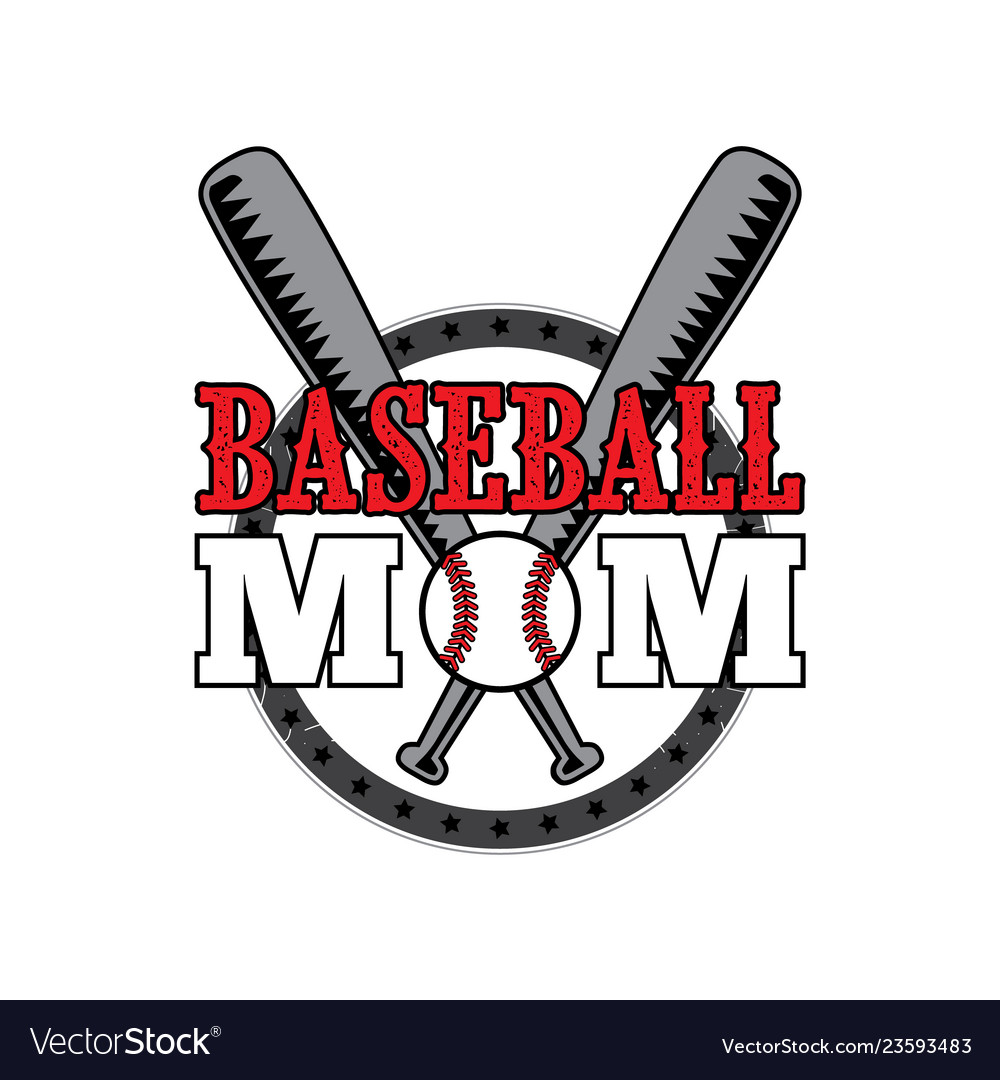 Baseball Mom Best For Print Design C Royalty Free Vector