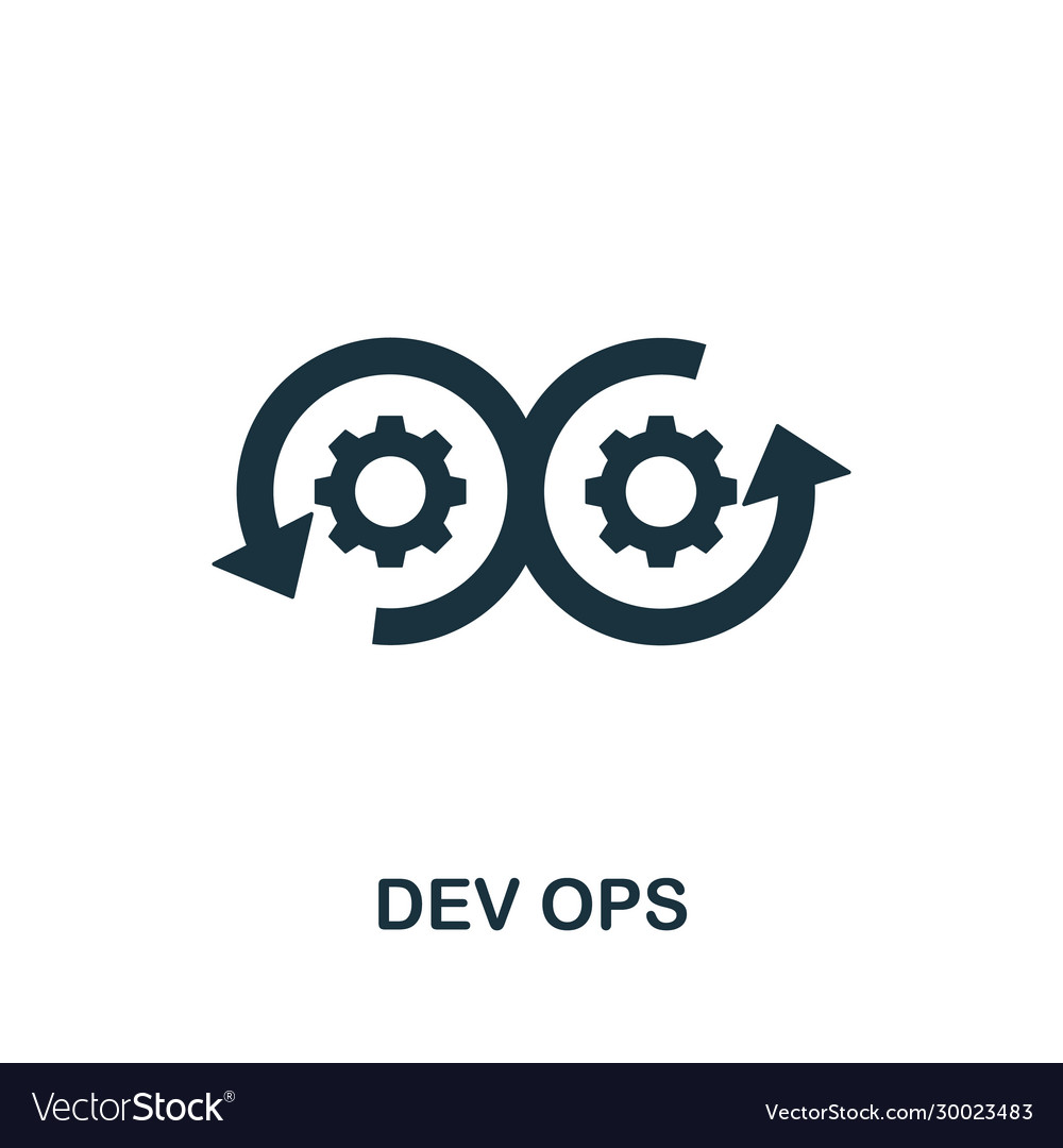 Dev ops icon simple element from digital Vector Image