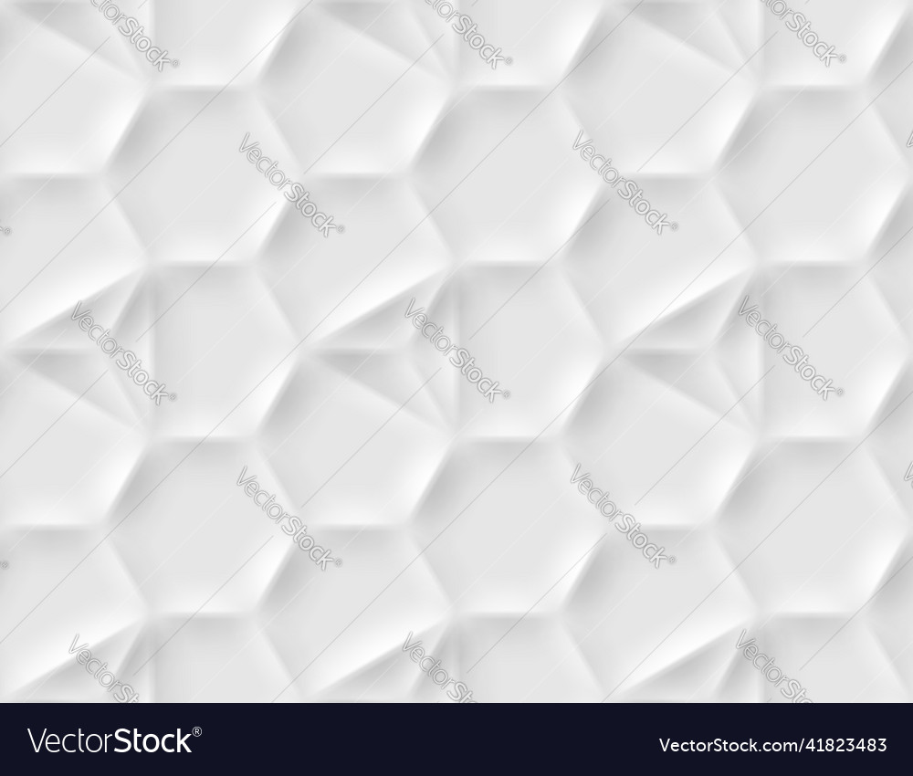 Seamless pattern with hexagonal cells made from