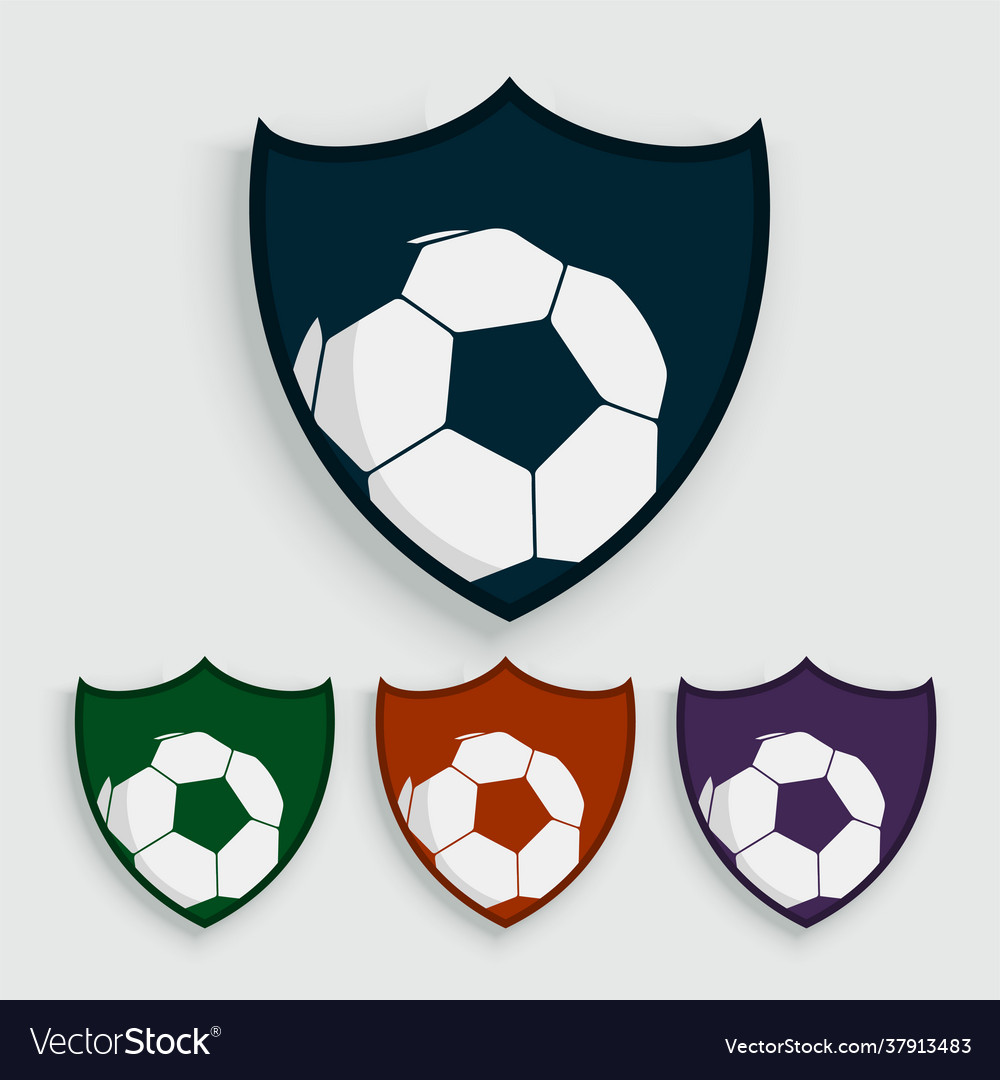 Set Soccer Or Football Labels Royalty Free Vector Image Set Soccer Or Football Labels Royalty Free Vector Image
