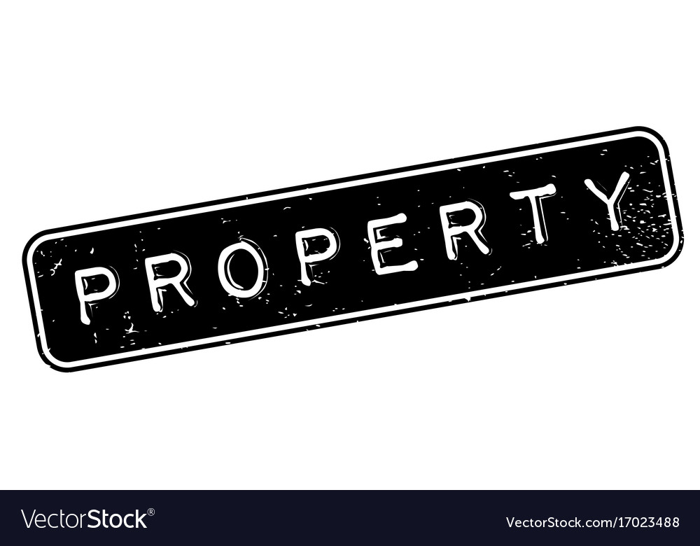 Property rubber stamp Royalty Free Vector Image
