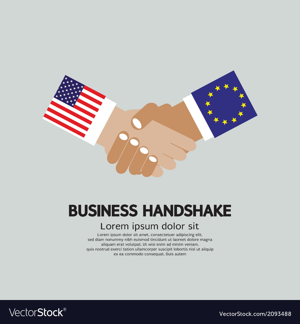 Usa-eu business handshake