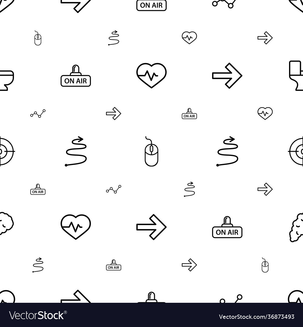 Curve icons pattern seamless white background