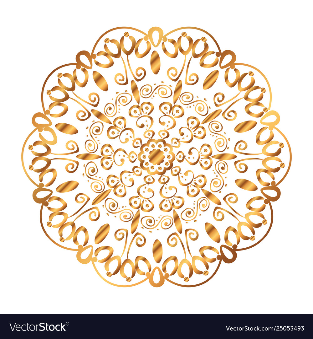 Golden mandala victorian style