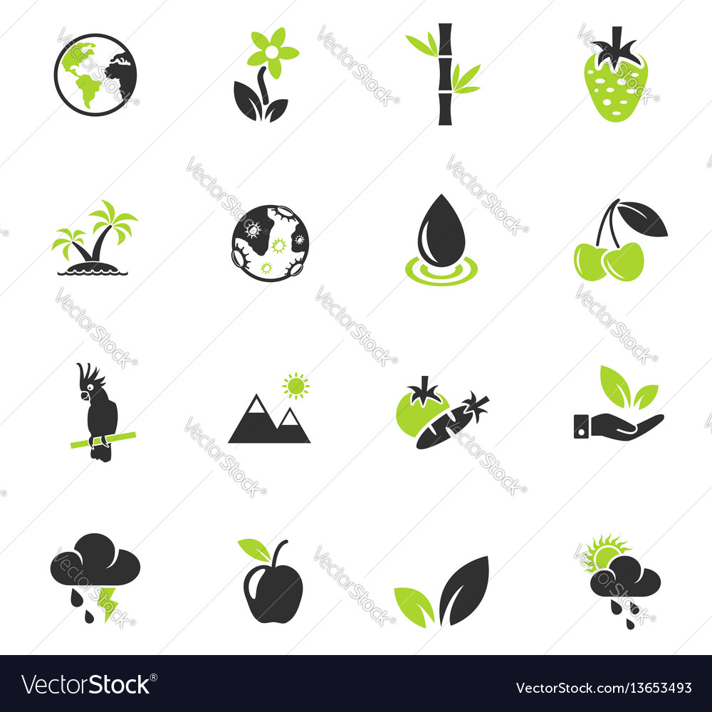 Nature icon set