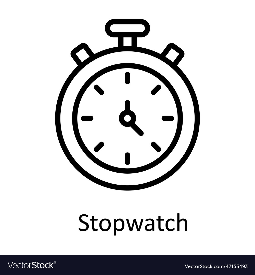 Stopwatch outline icon design