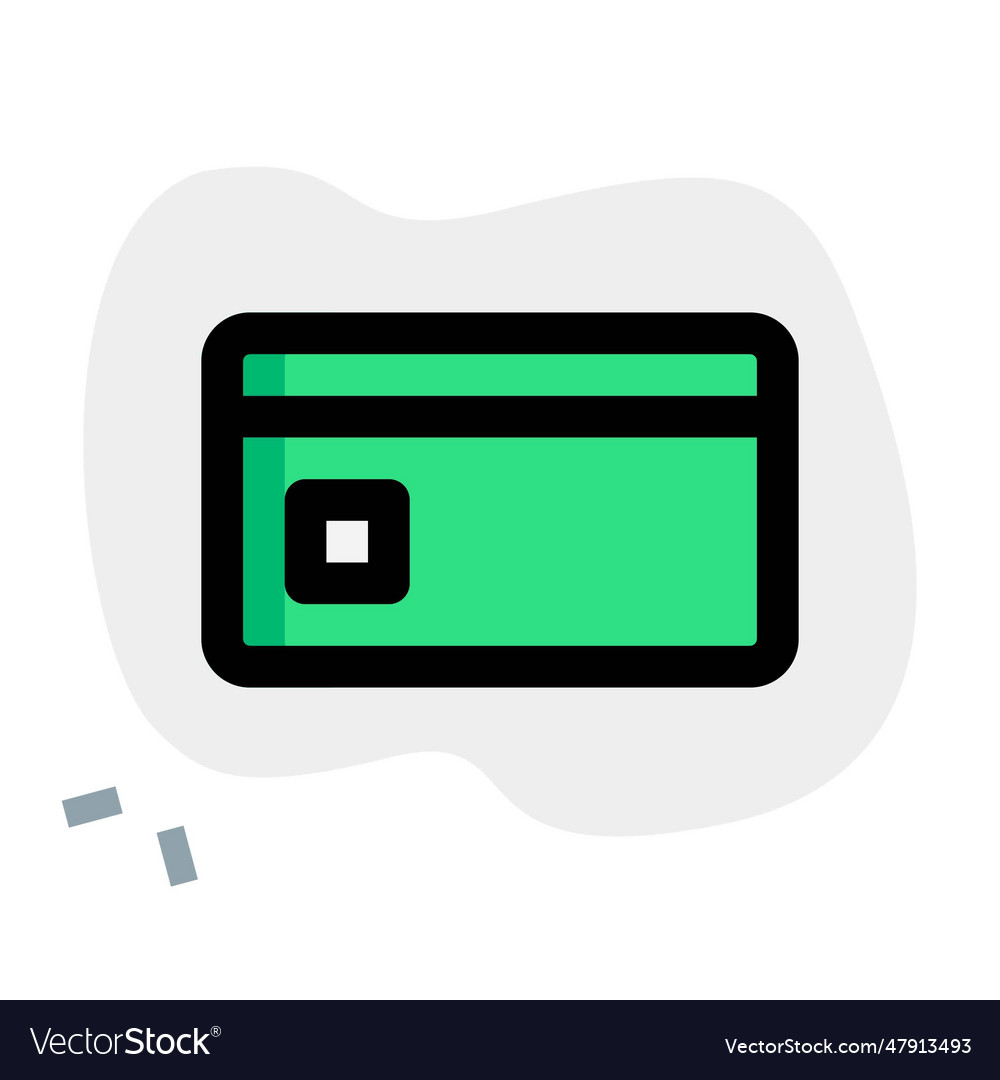 Use of debit card to pay money electronically Vector Image