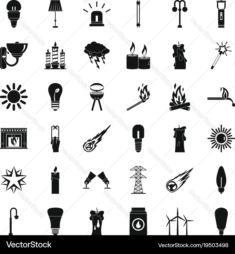 Helpdesk icons set simple style Royalty Free Vector Image