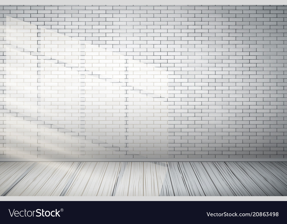 Red brick wall room Royalty Free Vector Image - VectorStock