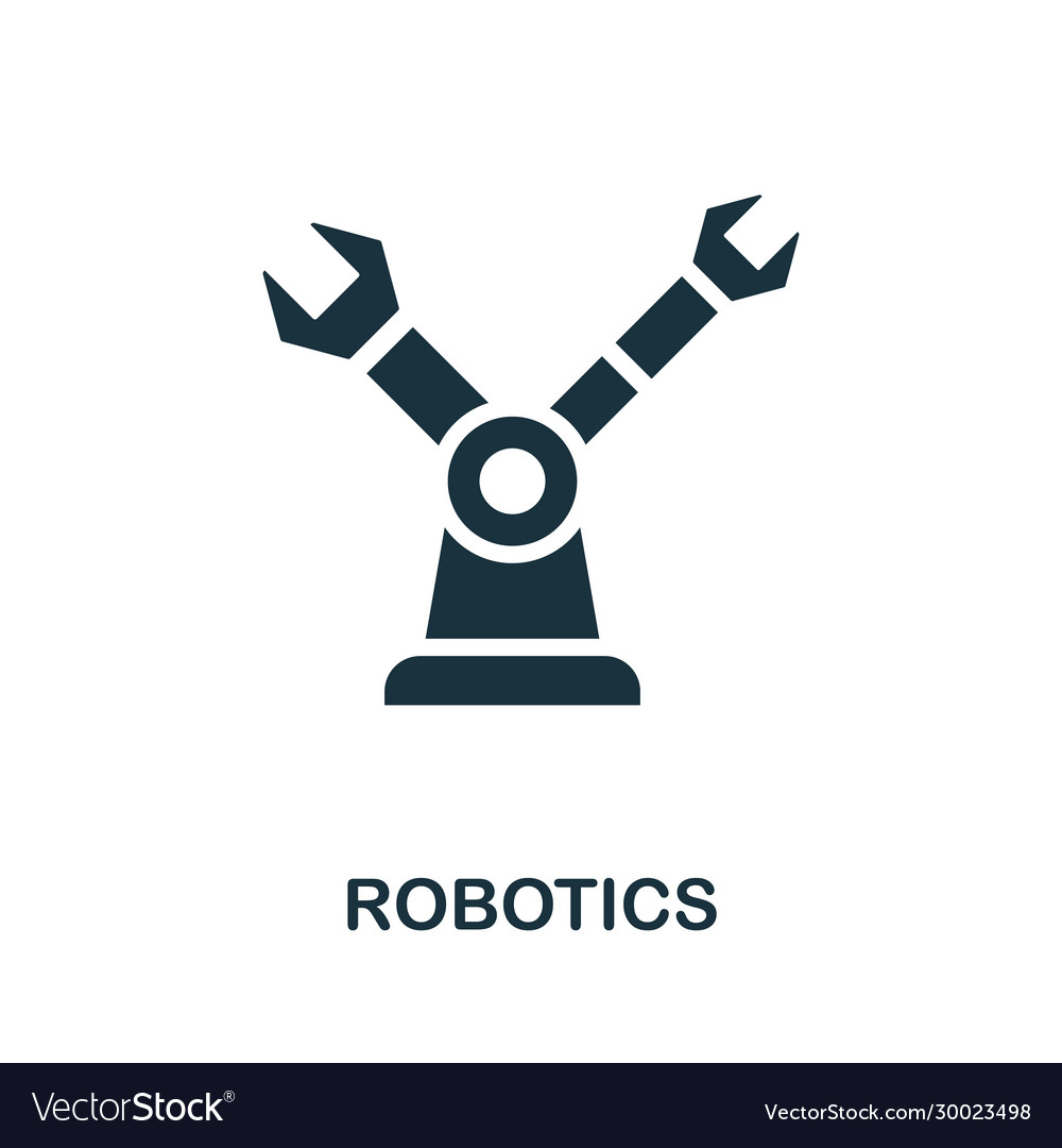 Robotics icon simple element from digital Vector Image