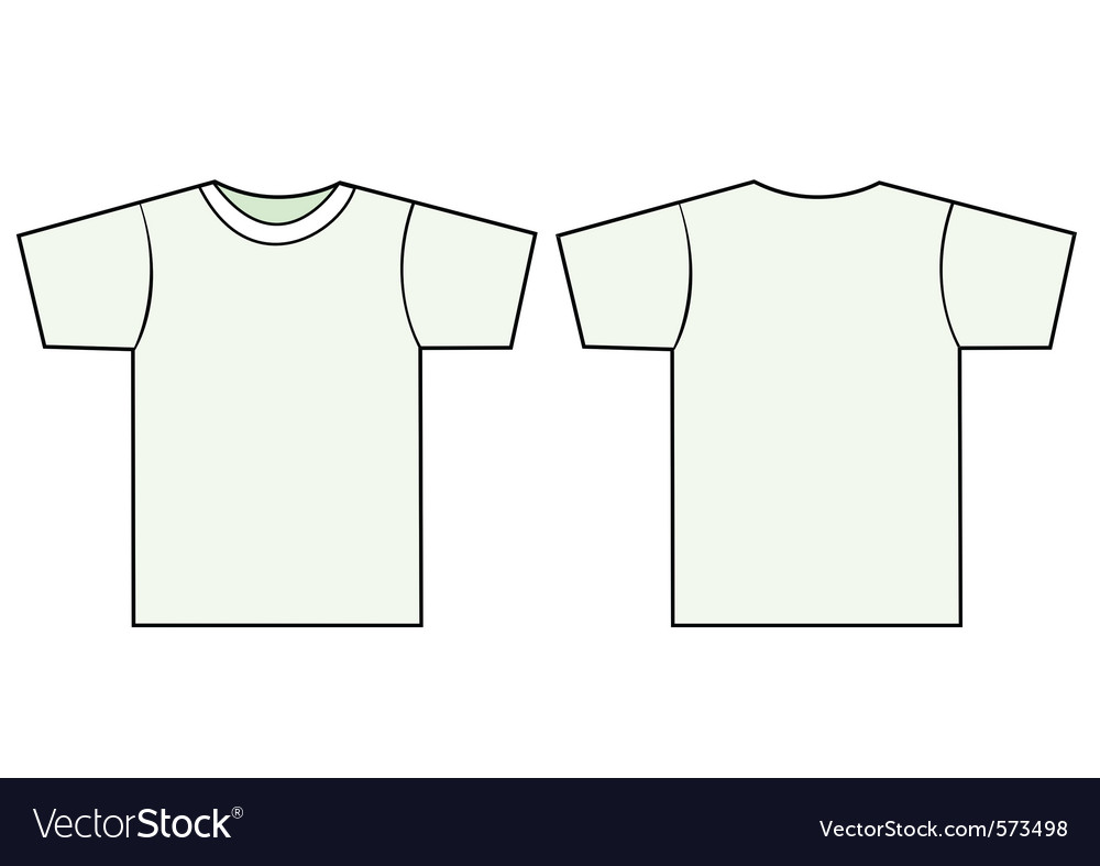 Download Unisex tshirt template Royalty Free Vector Image