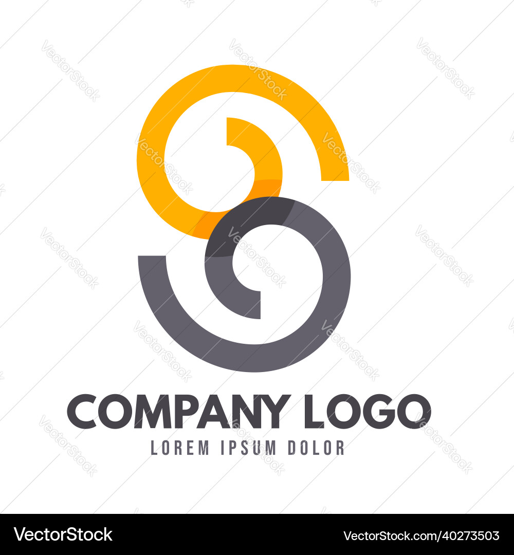Logo s gradient template Royalty Free Vector Image