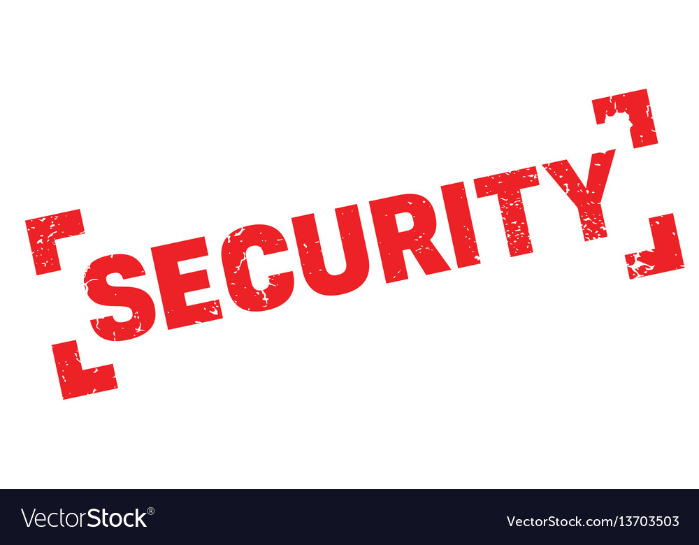 Security rubber stamp