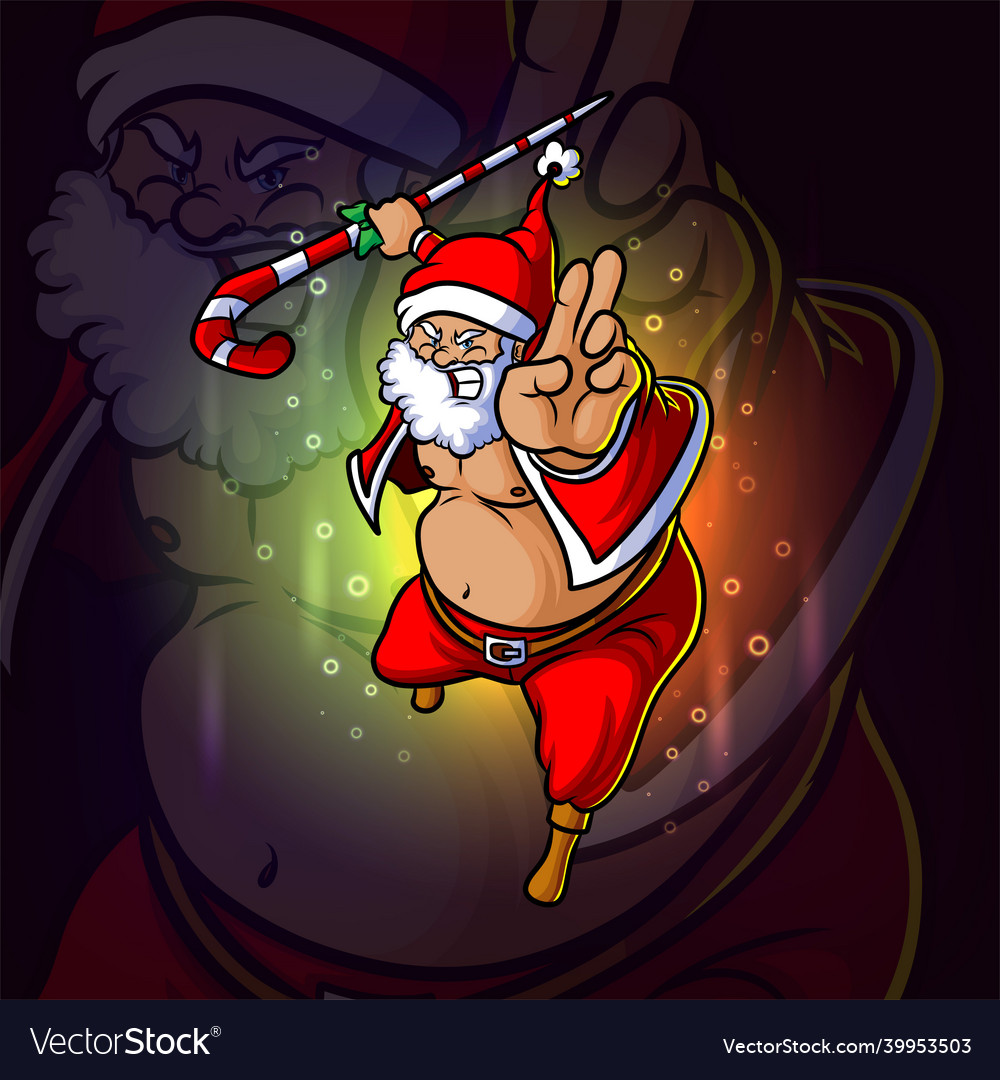 Wushu santa with the magic candy stick esport