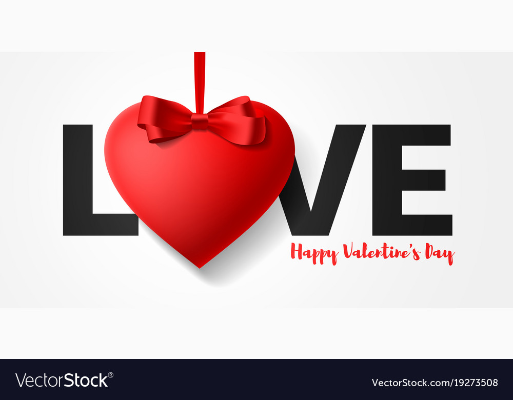 happy valentines day greeting card design word vector image greeting card in word