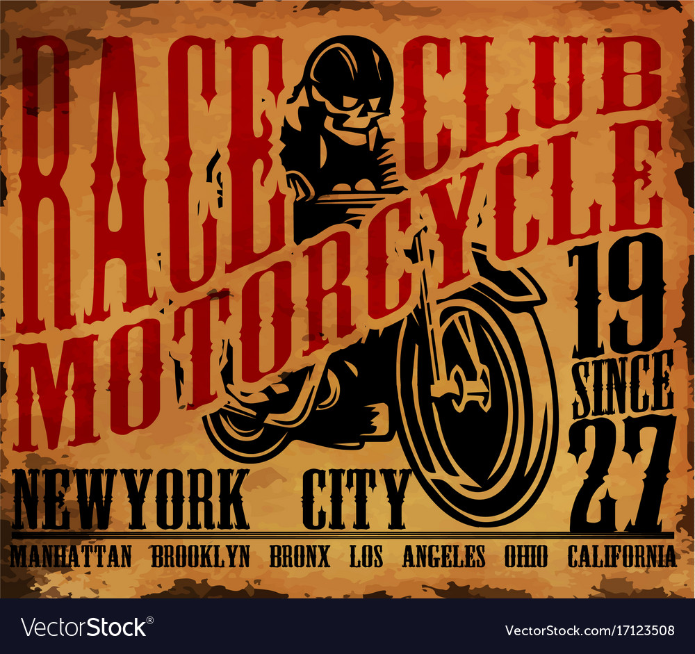 Motorcycle t shirt graphic design