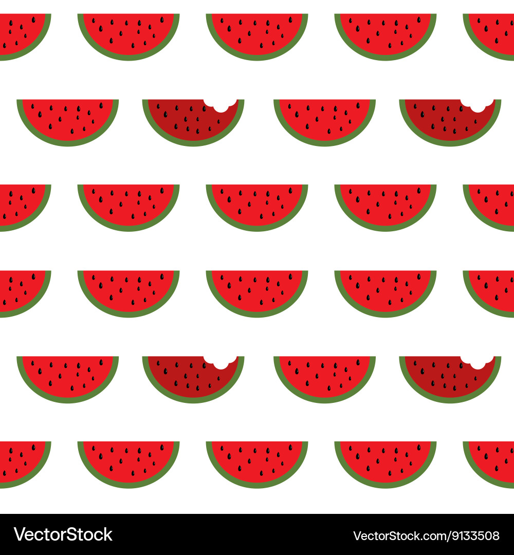 Watermelon seamless pattern background Royalty Free Vector