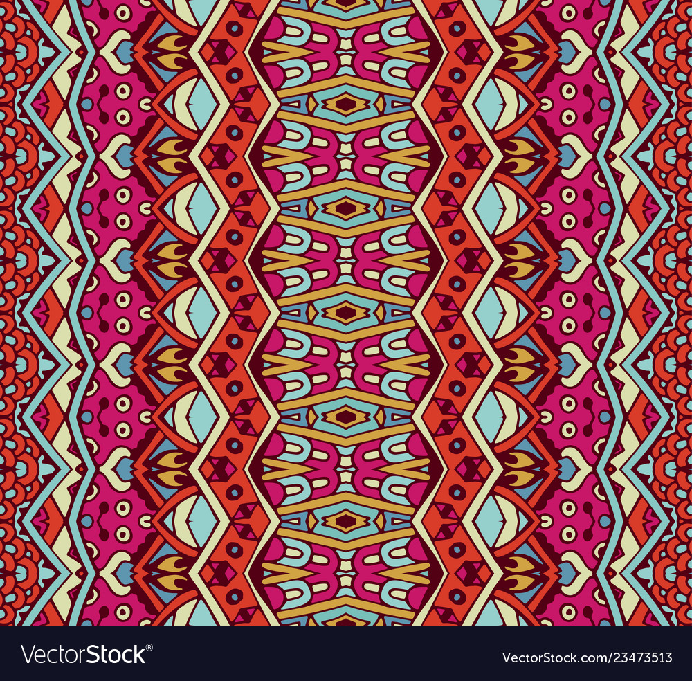 Geometric ethnic seamless pattern ornamental Vector Image