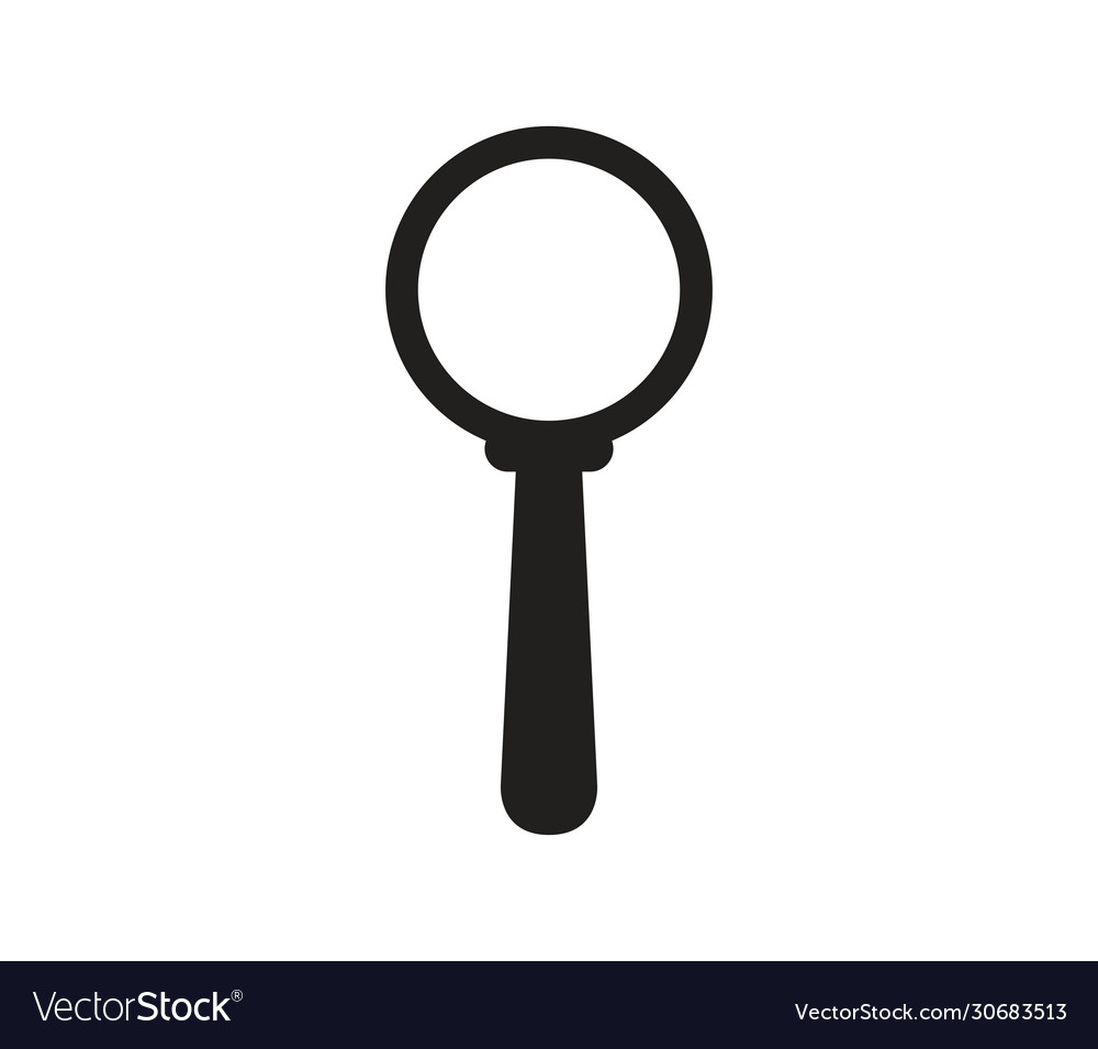 Magnifying glass icon in on white background