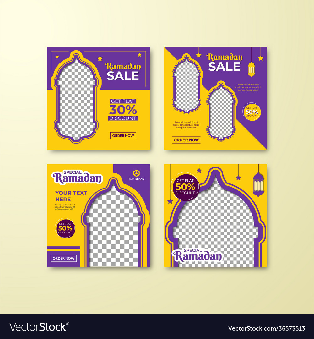 Ramadan sale social media and marketing post