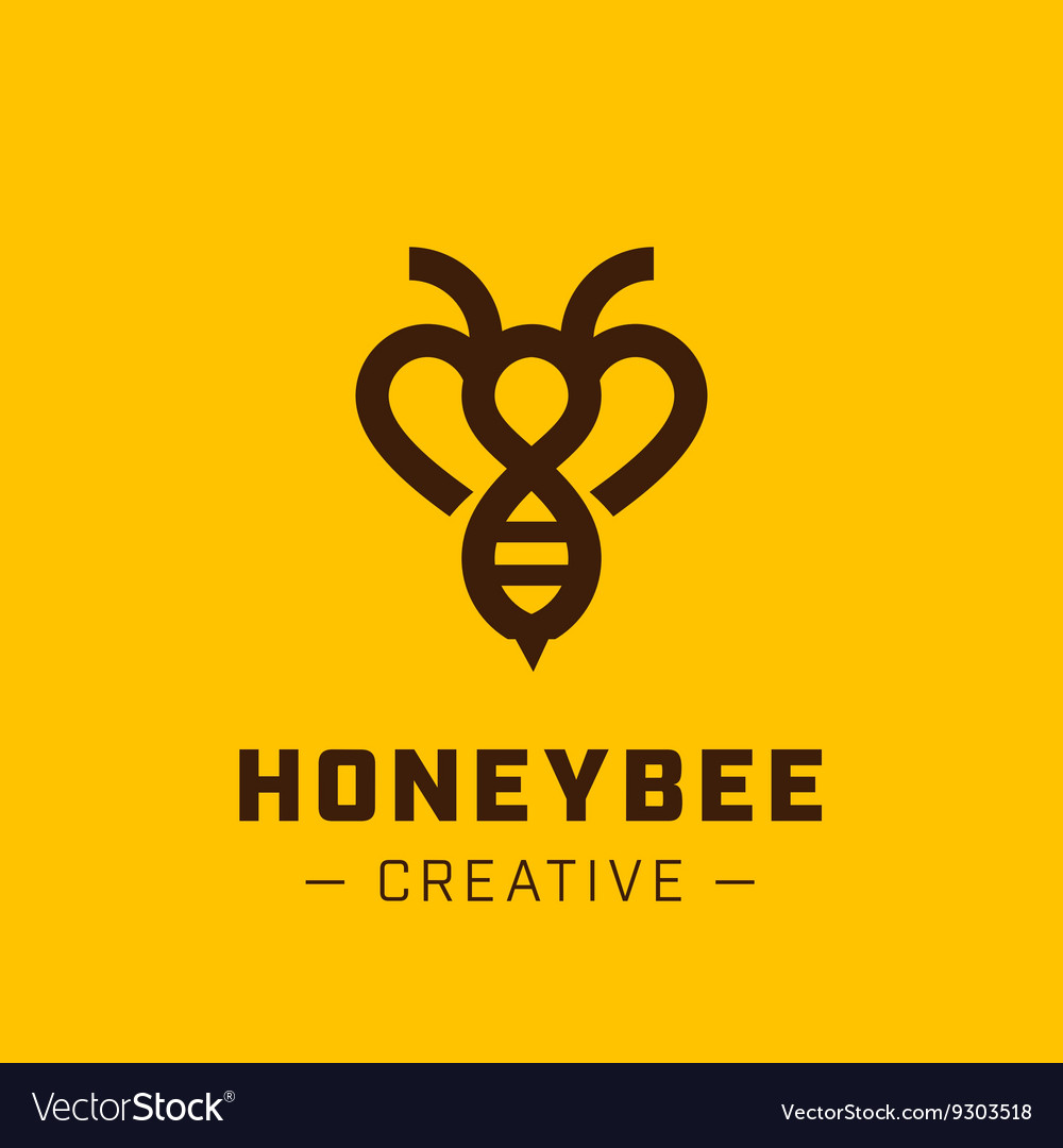 Bee logo template